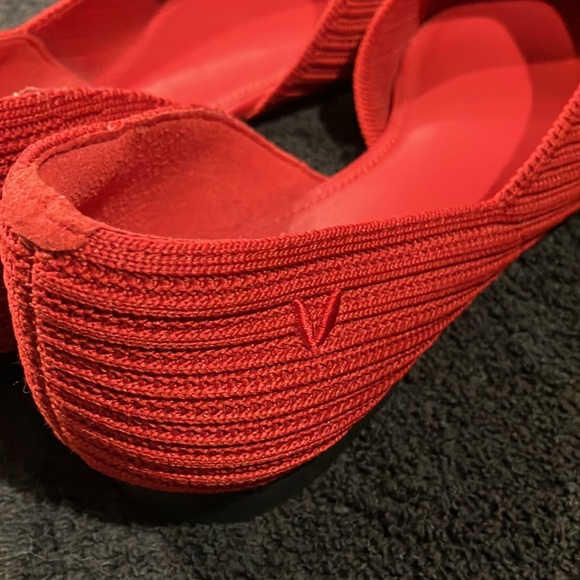 Ruby Red Pointed-Toe Flats - Picture 3 of 9